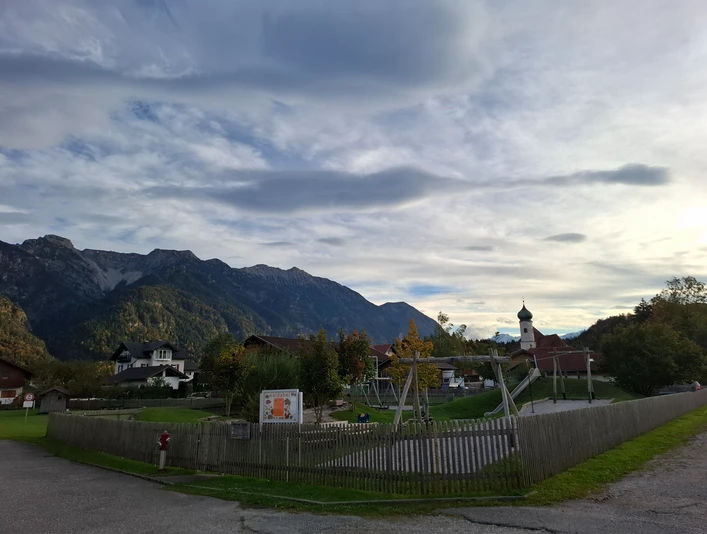Spielplatz Eschenlohe Gesamtübersicht
