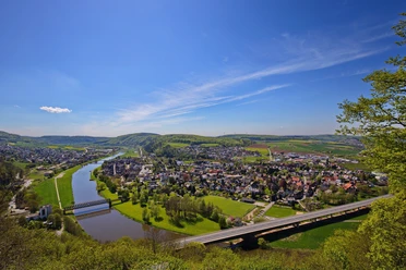 Blick auf Bodenwerder vom Bismarckturm
