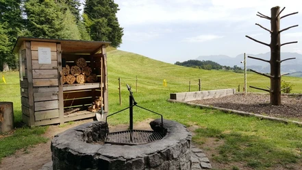 Feuerstelle Ofenloch Rutsche