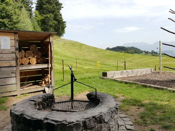 Feuerstelle Ofenloch Rutsche