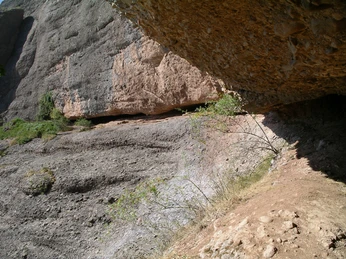 Blick nach draussen von Höhle Steigenfadbalm_bearb