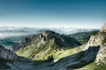 Auf dem Pilatus mit Ausblick aufs Matthorn