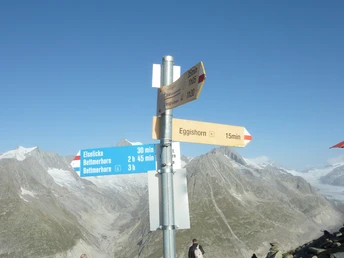 Wanderung vom Eggishorn via Märjelensee zur Fiescheralp