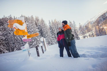 Bestens beschilderte Winterwanderwege