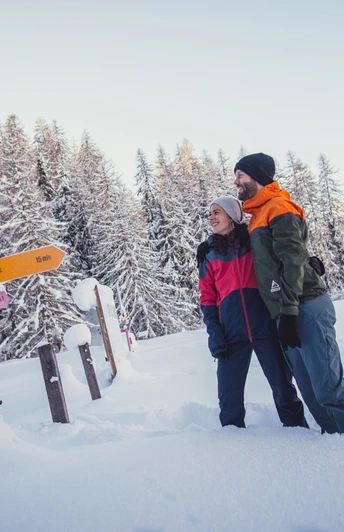 Bestens beschilderte Winterwanderwege
