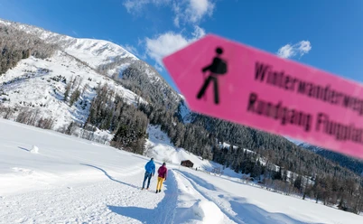 Bestens beschilderte Winterwanderwege