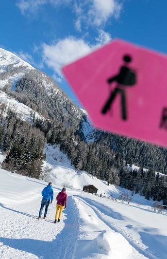Bestens beschilderte Winterwanderwege