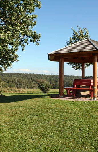 Der Luise-Mayer-Platz in Musbach