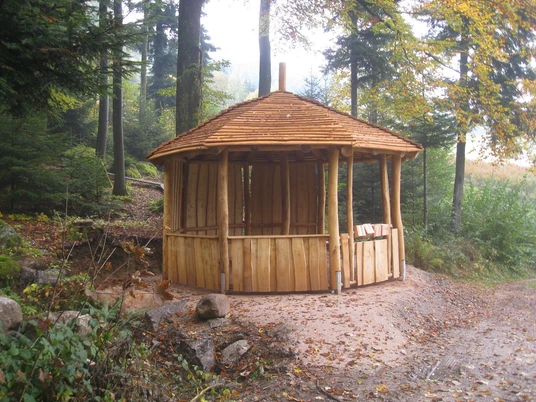 Pavillon Erlebnisbereich Holz