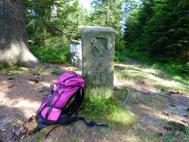 historischer Grenzstein am Auerhahnköpfle
