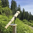 Fernrohr am Aussichtspunkt Genießerpfad Hamersbach