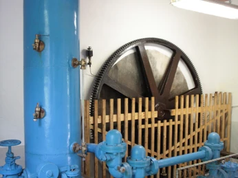 Herzstück der Anlage - Pumpwerk der Maschinenfabrik Esslingen aus dem Jahre 1893