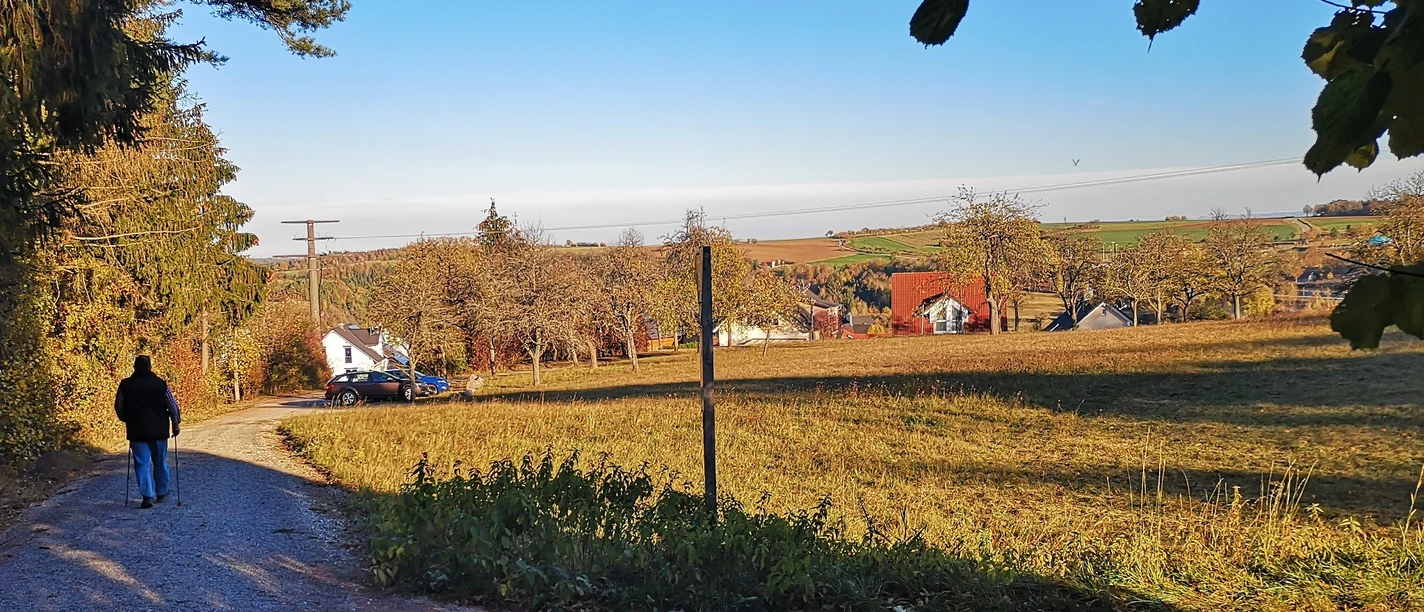 Weg zum Wanderpatrkplatz Staudach