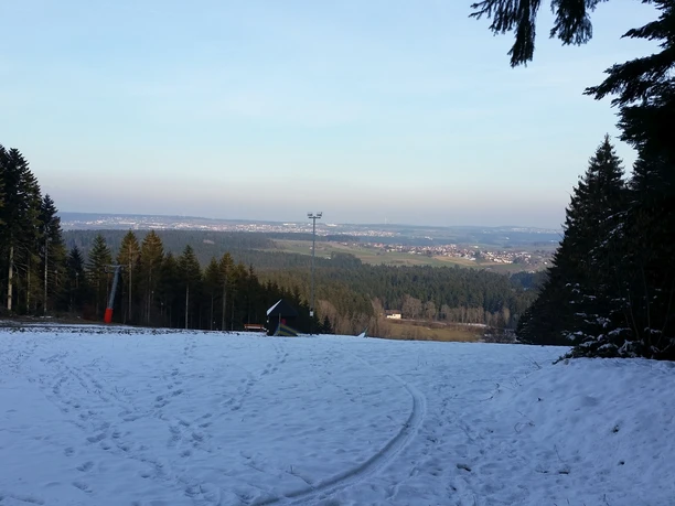 Der Ausblick am Zollernblick im Winter