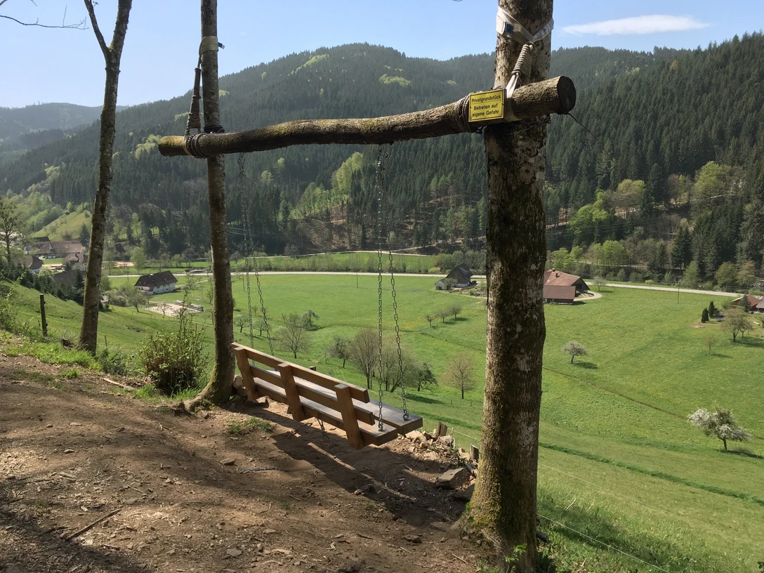 Guck a mol Wegle in Oberwolfach, Hängeschaukel