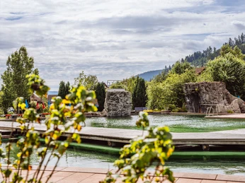 Sprungfels und Kletterfels im Naturbad Mitteltal