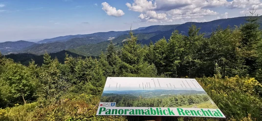 Aussichtstafel Panoramablick Renchtal