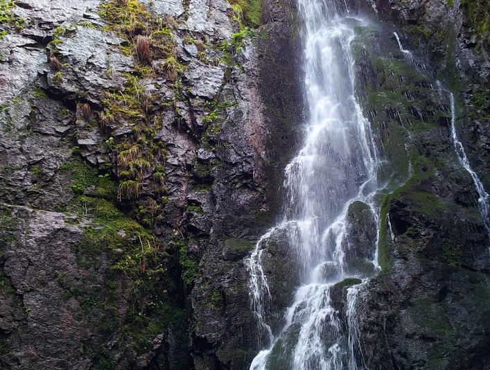 Der Burgbachwasserfall bei Bad Rippoldsau