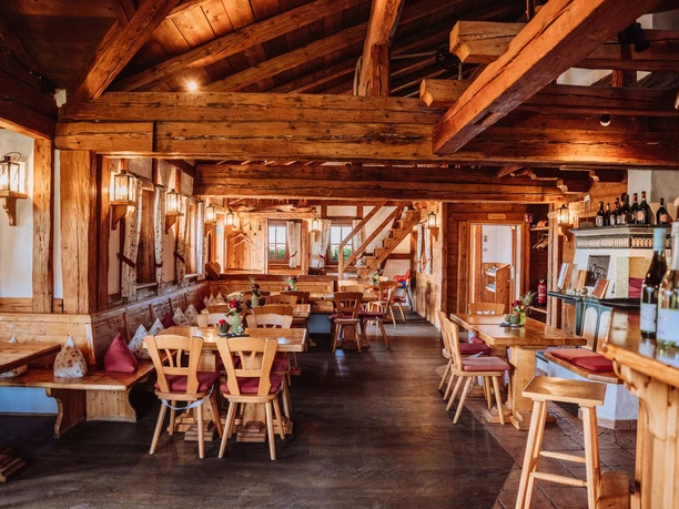 Innenbereich in Sackmanns Panoramahütte