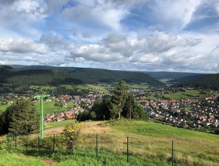 Aussicht vom Baiersbronner Hausberg Stöckerkopf