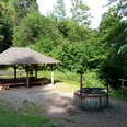 Holzpavillon an der Grillstelle Sankenbachsee