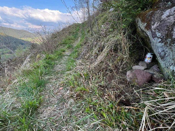 Gipfeldose in der Nähe der Walterhütte