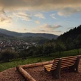Forbach - Aussicht vom Hasenbuckelweg mit Ruhebänken