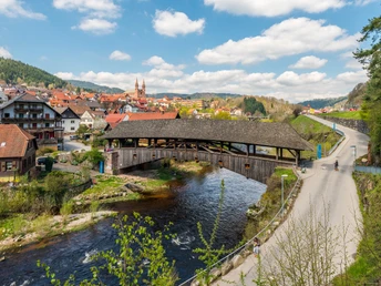 Historische Holzbrücke in Forbach