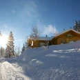 Wanderhütte Sattelei im Winter