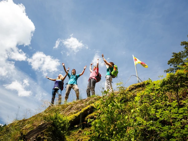 Personen auf dem Himmelsfelsen
