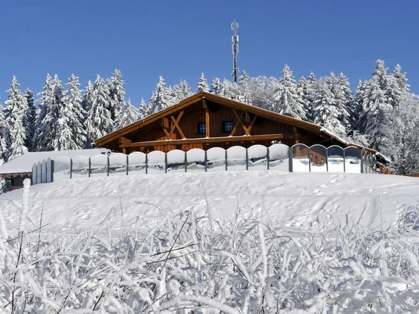 Kniebis-Hütte im Winter