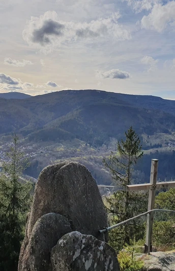 Gausbach Wildweg - Blick vom Kleinen Latschig