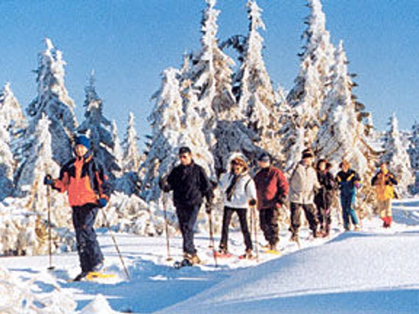 Schneeschuhwanderer