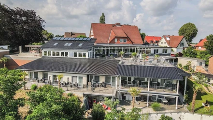 Hotel zum Halbmond Lauenburg Blick auf das Hotel zum Halbmond Lauenburg