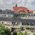 Hotel zum Halbmond Lauenburg Blick auf das Hotel zum Halbmond Lauenburg