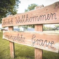 Biohof Stapel GbR - Willkommensschild Campingplatz