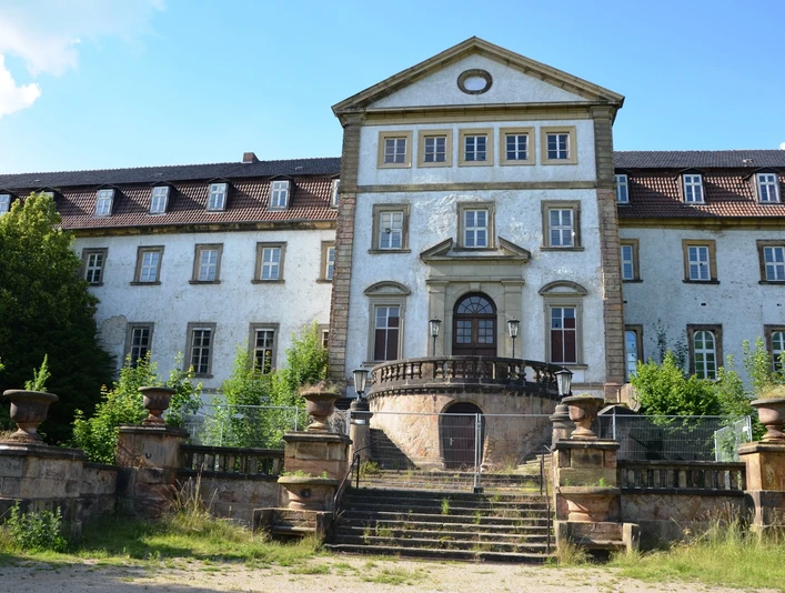 Frontansicht Freitreppe Schloss Ringelheim in Salzgitter