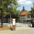 Infostele Stadtgeschichte am Marktplatz in Salzgitter-Bad