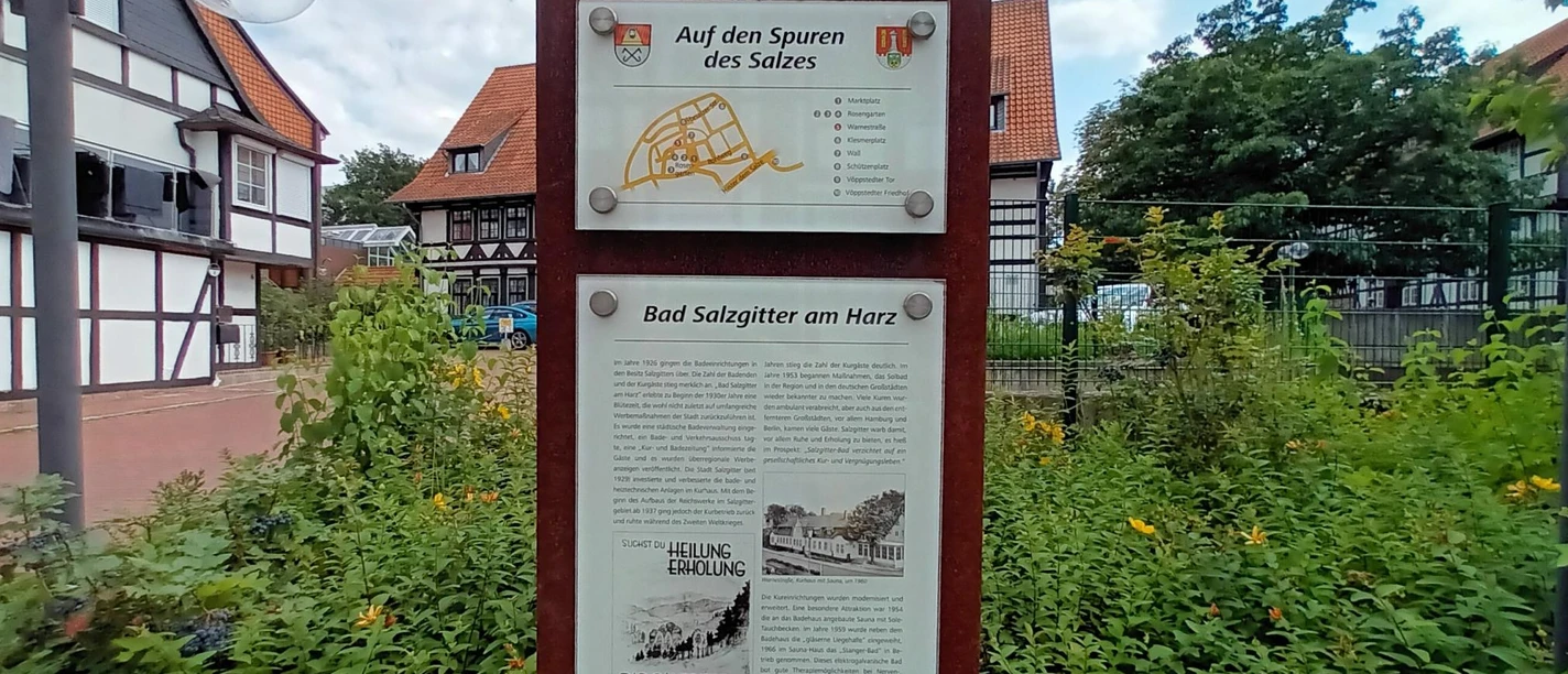 Infostele Bad Salzgitter in der Warnestraße Salzgitter-Bad