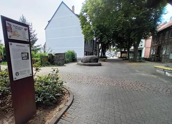 Infostele Mineralbrunnen Irenenquelle in Salzgitter-Bad