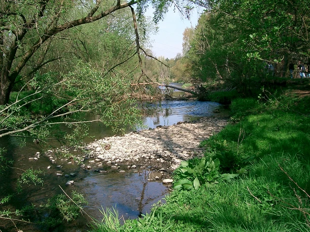 Innerste, Flussverlauf bei Salzgitter-Ringelheim Innerste, Flussverlauf bei Salzgitter-Ringelheim