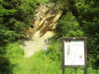 Salzgitter, Infotafel am Steinbruch Gebhardshagen