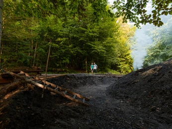 Wanderweg Waldläufer (De 6) direkt am Meiler