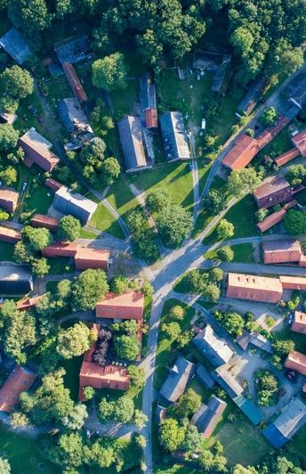 Luftaufnahme Rundling Lübeln