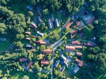 Luftaufnahme Rundling Lübeln