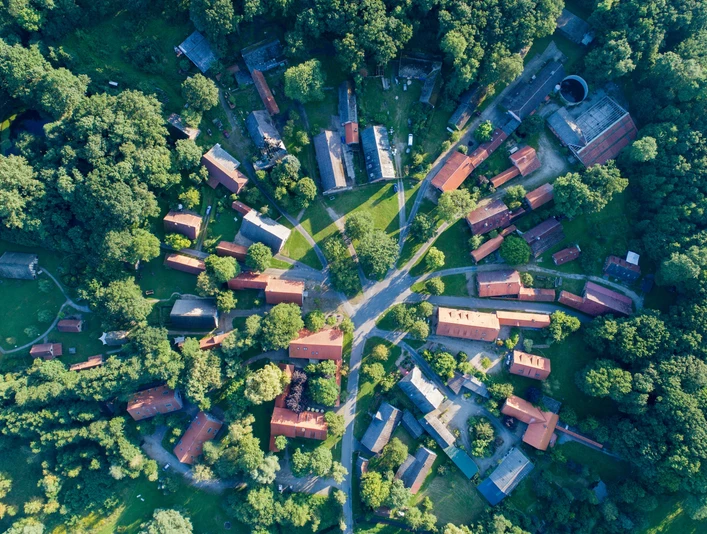 Luftaufnahme Rundling Lübeln
