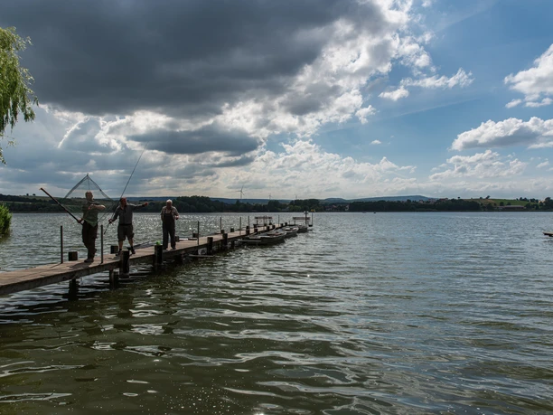 Blick über den Seeburger See von Bernshausen aus