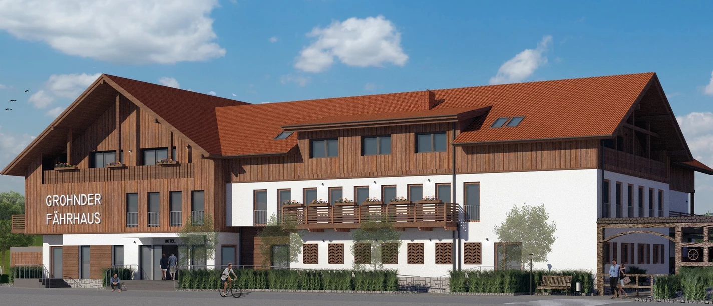 Hotelansicht Grohnder Fährhaus