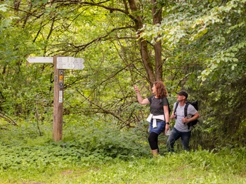Wanderer auf dem Hilskammweg (Gr 1)