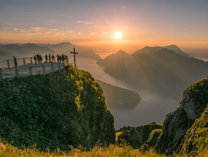 Sonnenuntergang auf dem Fronalpstock